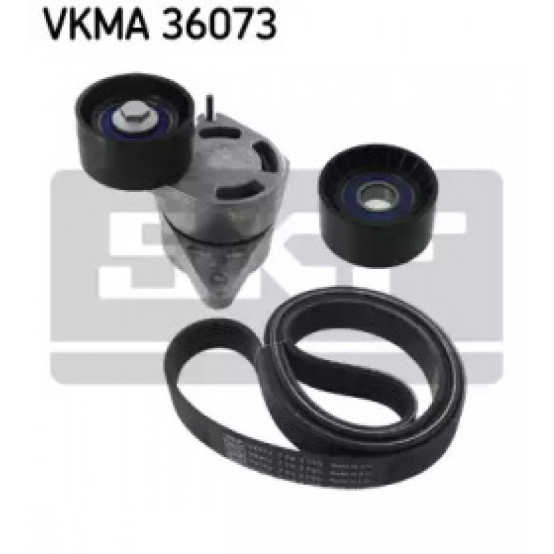 VKMA 36073 SKF Комплект поликлинових ременів (з роликами)